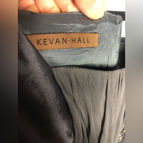 Kevan Hall silk dress with beading - Picture 5 of 6